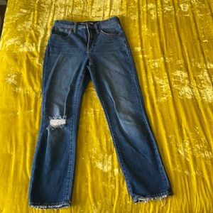 Madewell perfect vintage crop jeans